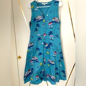 Boden Josephine Blue Seaside Beach Dress